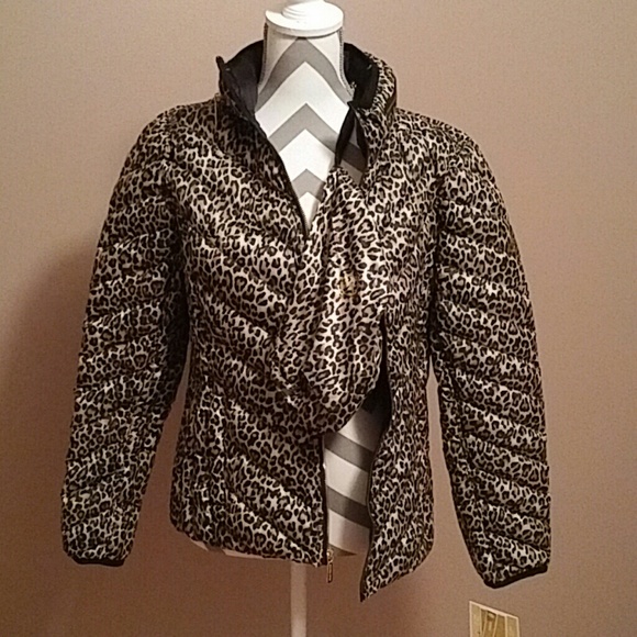 michael kors leopard print jacket